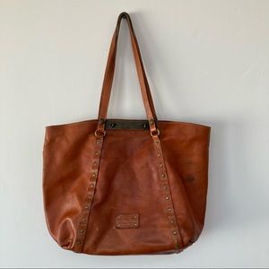 Patricia Nash Benvenuto Leather Tote Stud Handbag